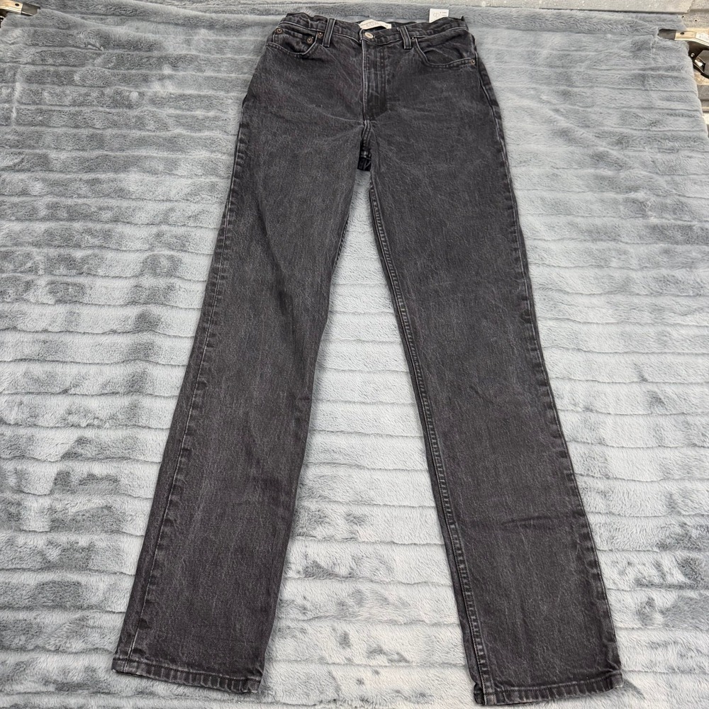 Abercrombie & Fitch The 90s Straight Ultra High Rise Jeans Black 26 2L 12695